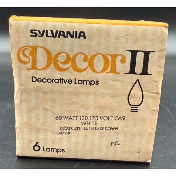 16 Vintage Sylvania DÉCOR II Decorative Incandescent Lamps 60 Watt Bulbs - NOS - Picture 6 of 11